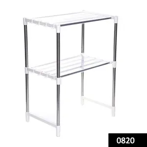 0820 Microwave Storage Oven Rack Stand for kitchen Use
