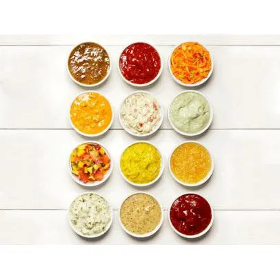 100ml Sauce Container Tub with Lid 10pcs