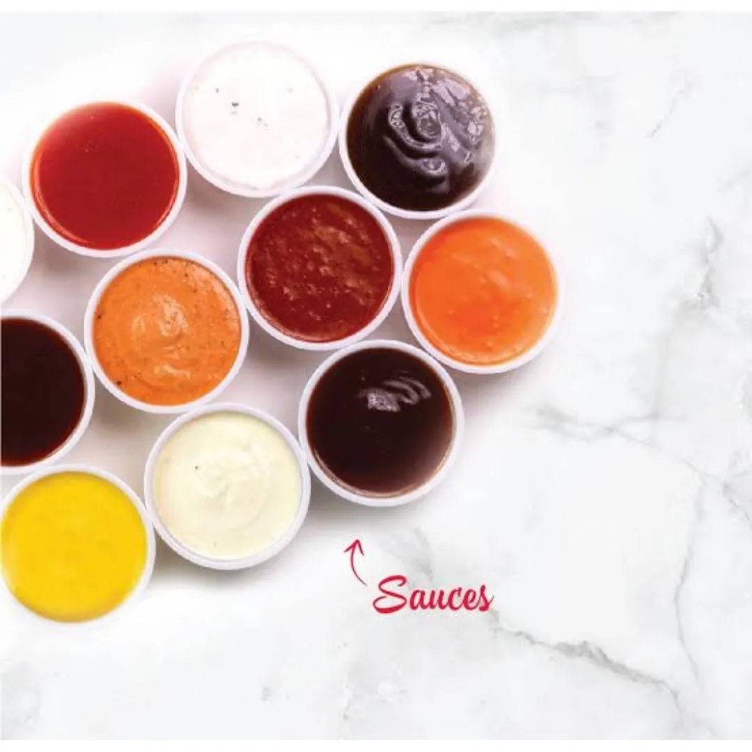 100ml Sauce Container Tub with Lid 10pcs