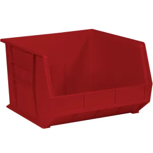 18 x 16 1/2 x 11" Red Plastic Stack & Hang Bin Boxes