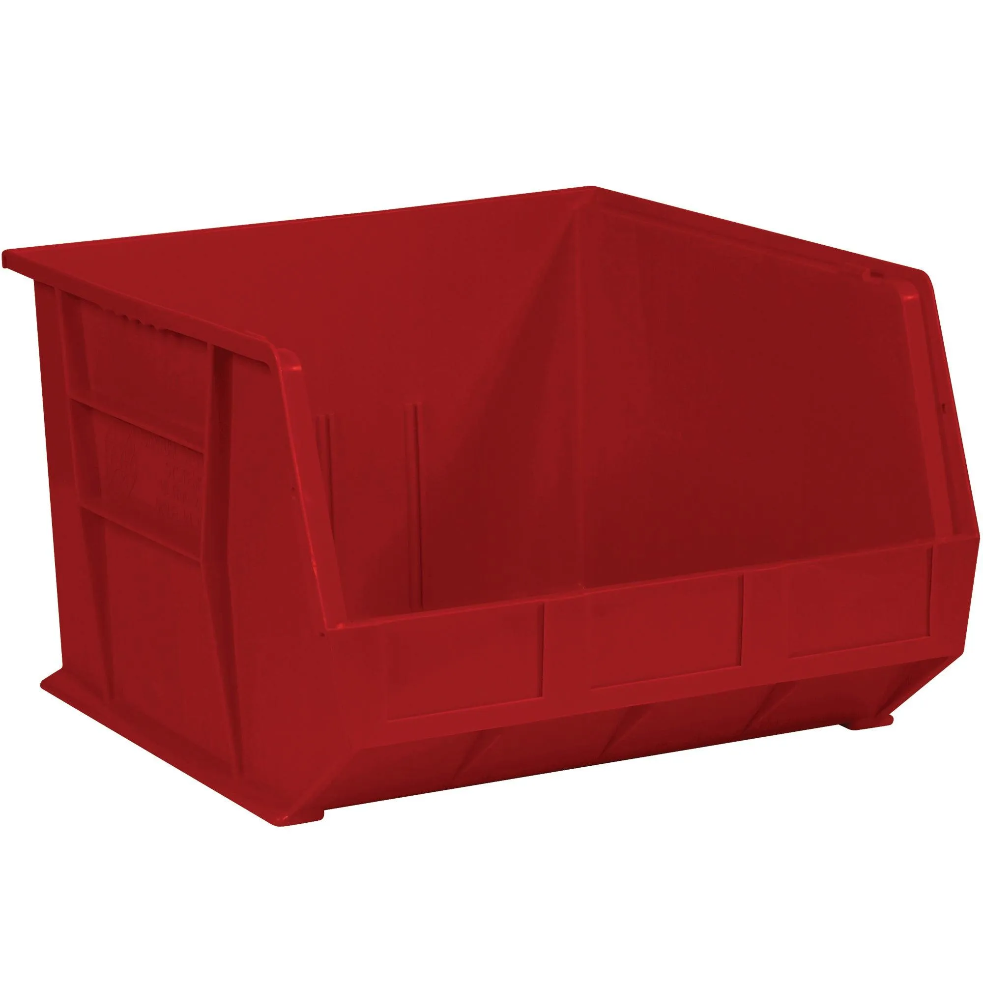 18 x 16 1/2 x 11" Red Plastic Stack & Hang Bin Boxes