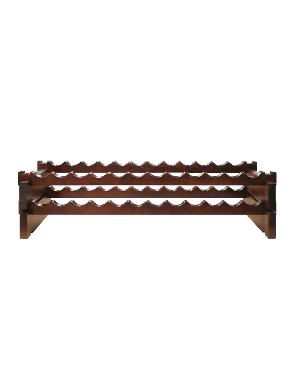2 x 12 Bottle Modular Wine Rack (Stained)