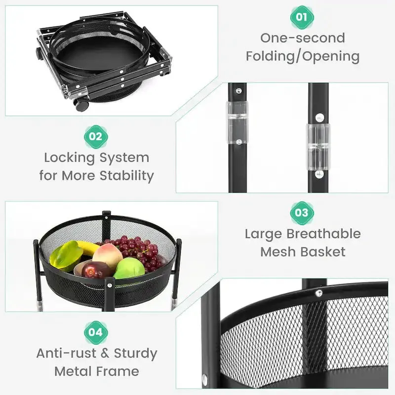 3 Tier Folding Carts