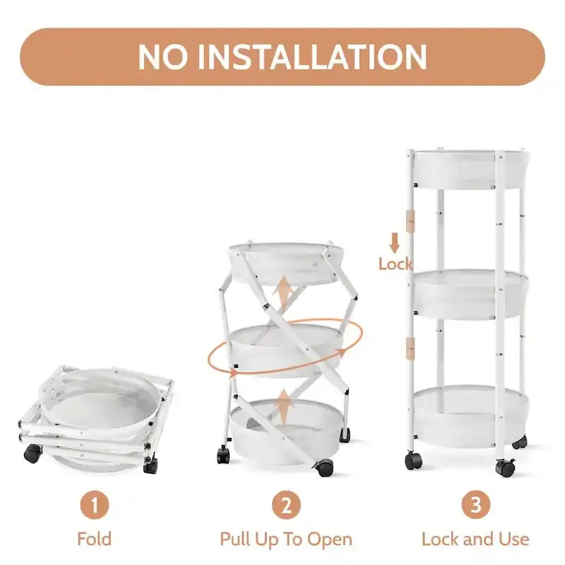 3 Tier Folding Carts