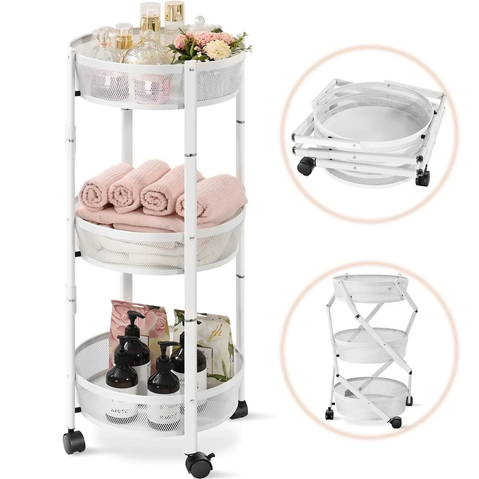 3 Tier Folding Carts