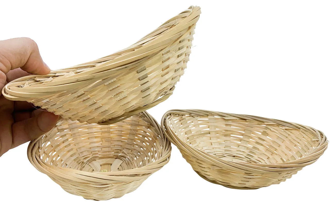 3143 Pk3 Oval Basket 8 inch