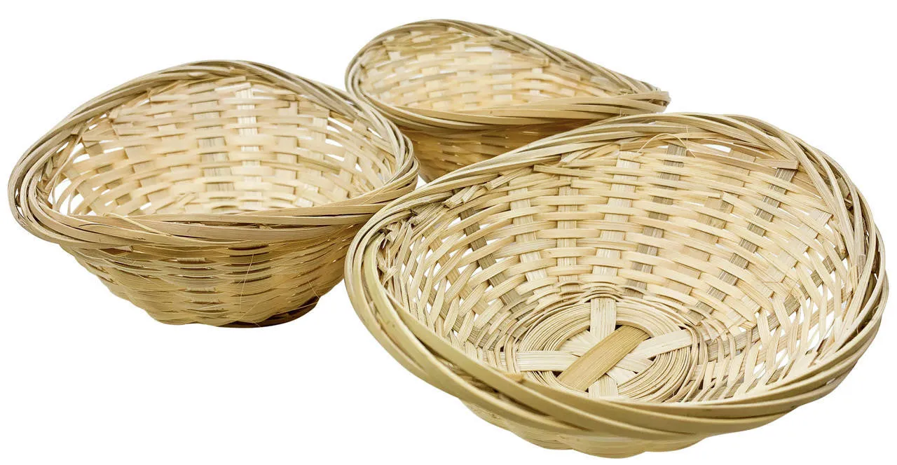 3143 Pk3 Oval Basket 8 inch