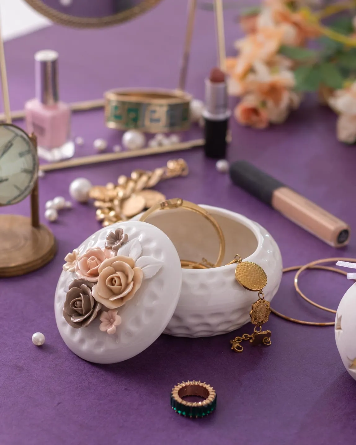 Adorable Floral Trinket Keeper