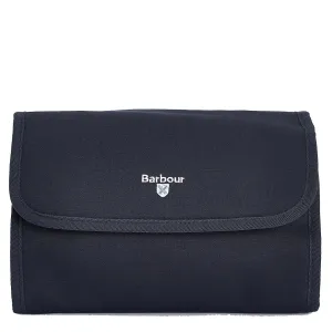 Barbour Cascade Waxed Hanging Wash Bag Classic Navy