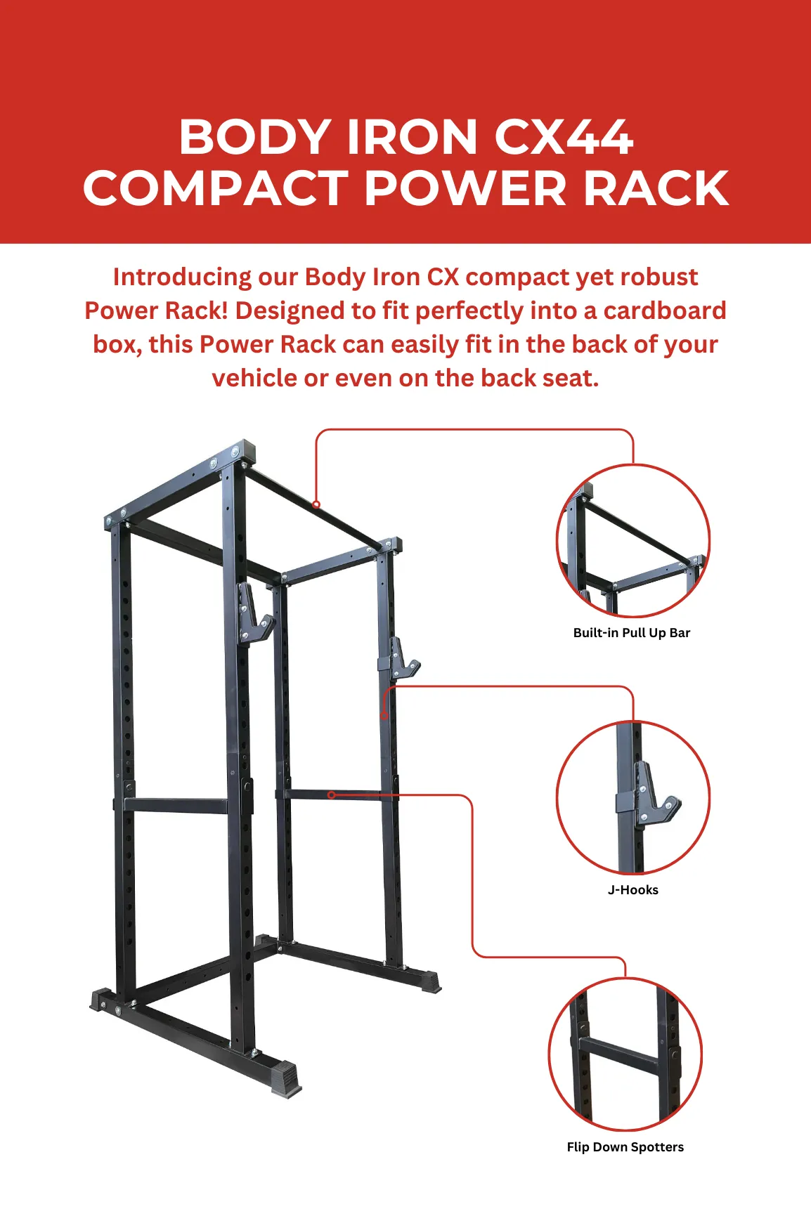 Body Iron CX44 Compact Power Rack