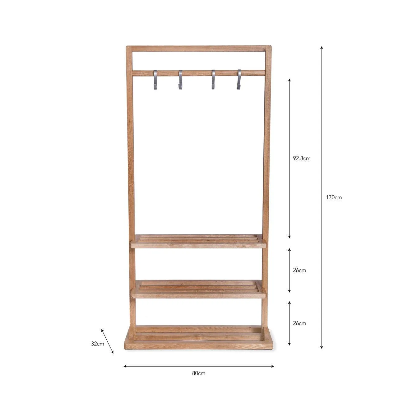 Boscombe Clothes Rail - Ash
