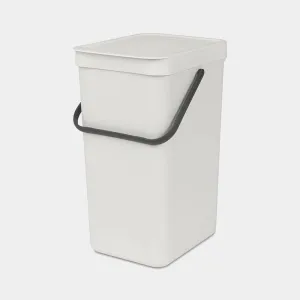 Brabantia 16L Sort & Go Kitchen Rubbish Bin Light Grey