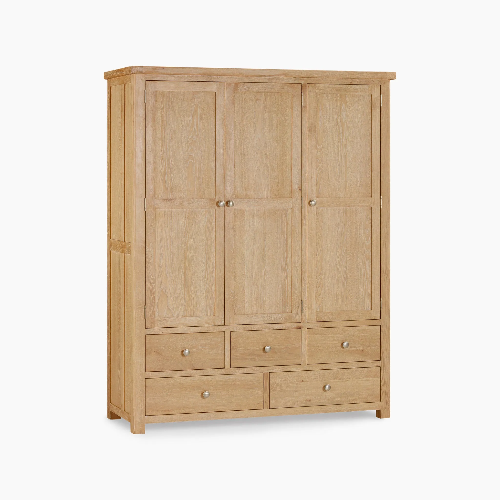 Burford Triple Larder Unit in Natural Oak