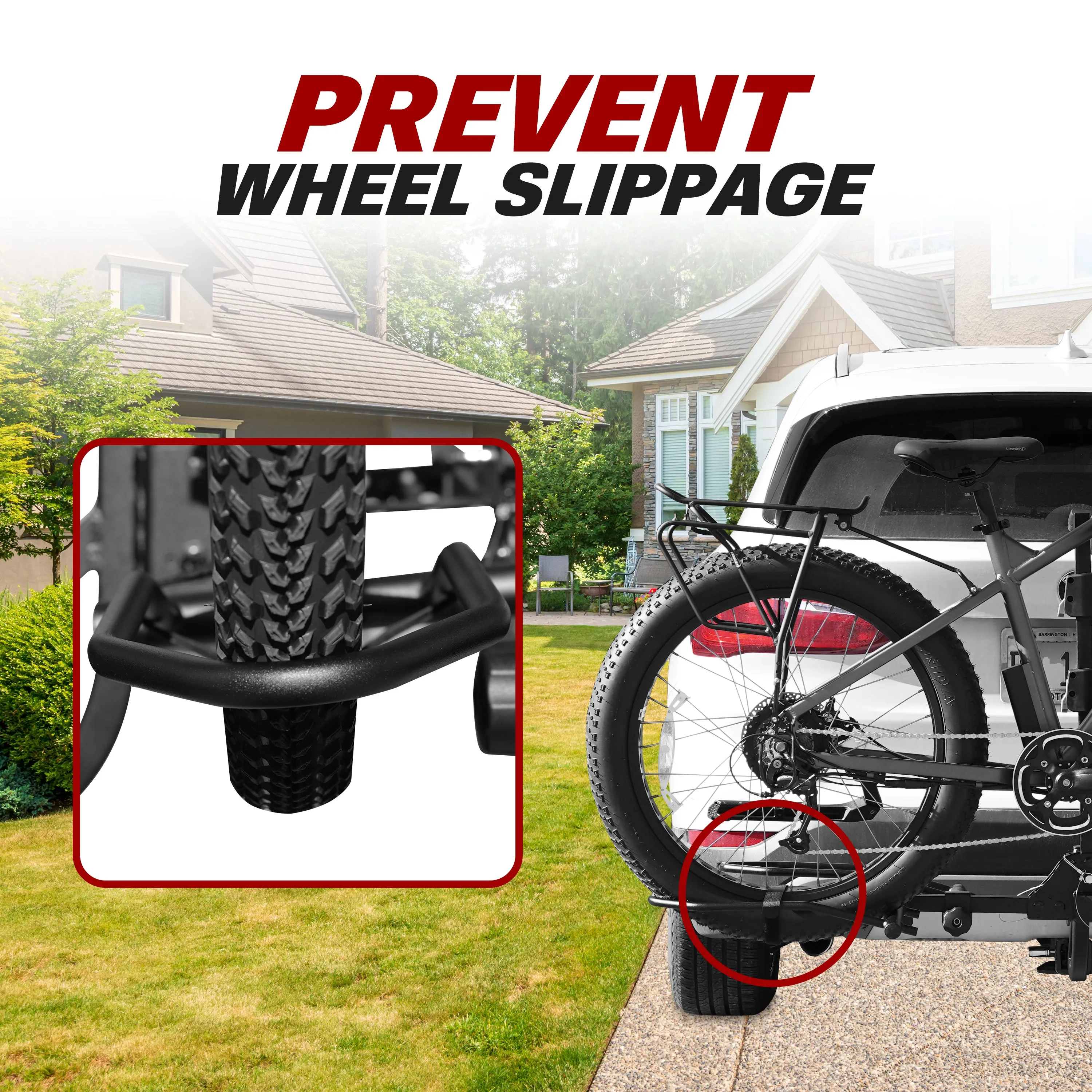 BV 2 Bike Hitch Mount Rack Carrier for Standard Bikes, E-Bike, Fat Tire Bikes - Smart Tilting Design | BV-HR01-2-SF