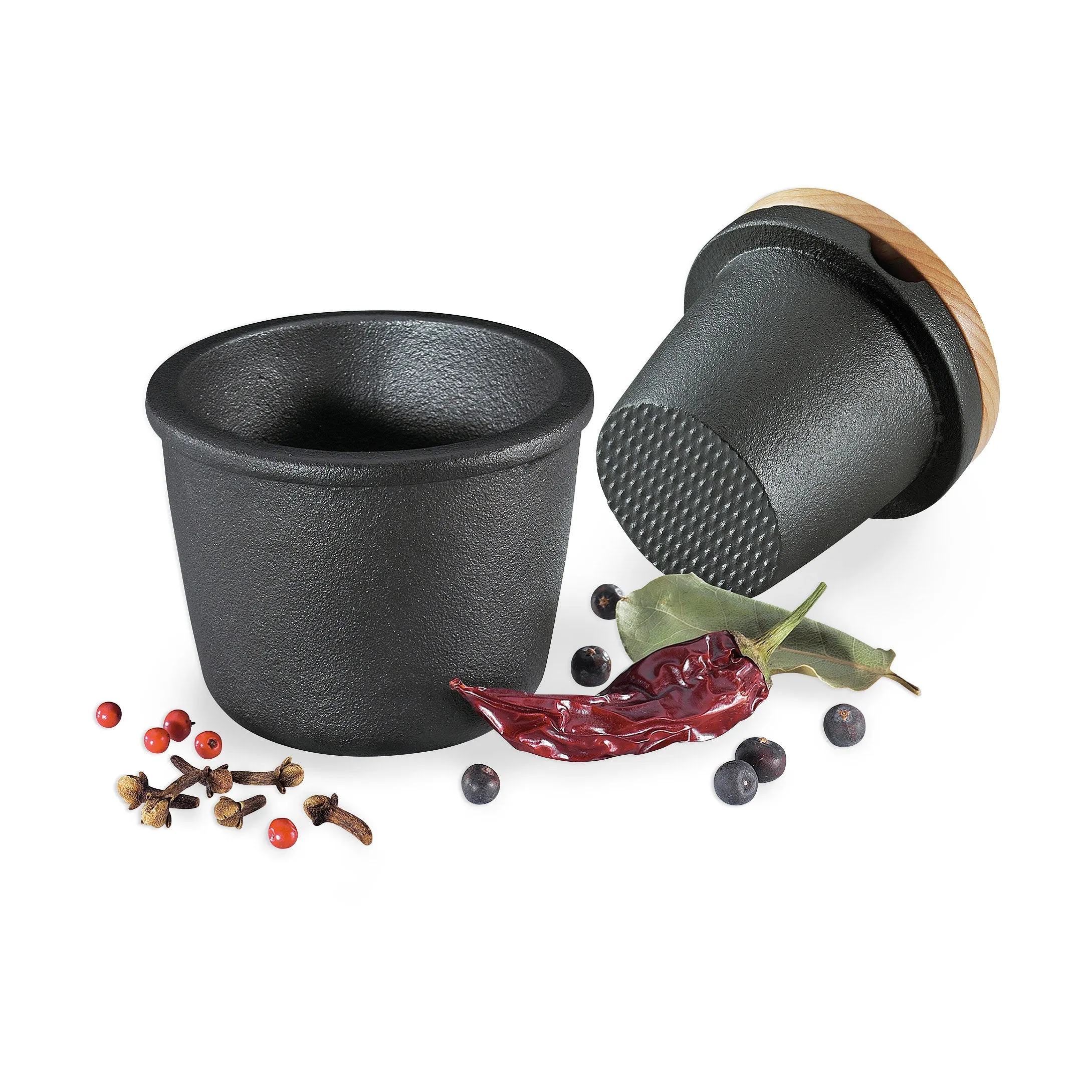 Cast Iron Spice Grinder with Storage