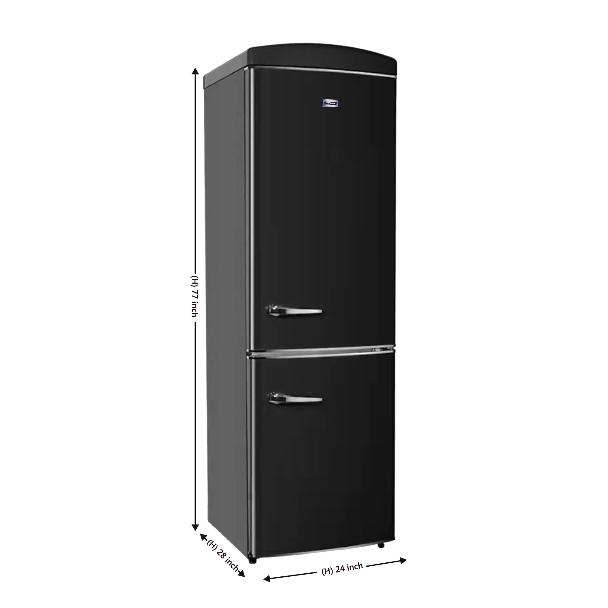 Conserv 24in RETRO BOTTOM MOUNT 11cf Refrigerator Fast Freeze 110V