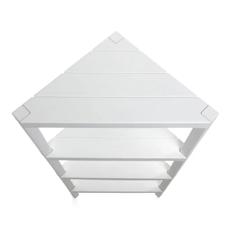 Corner Rack Lombok 4 Levels White