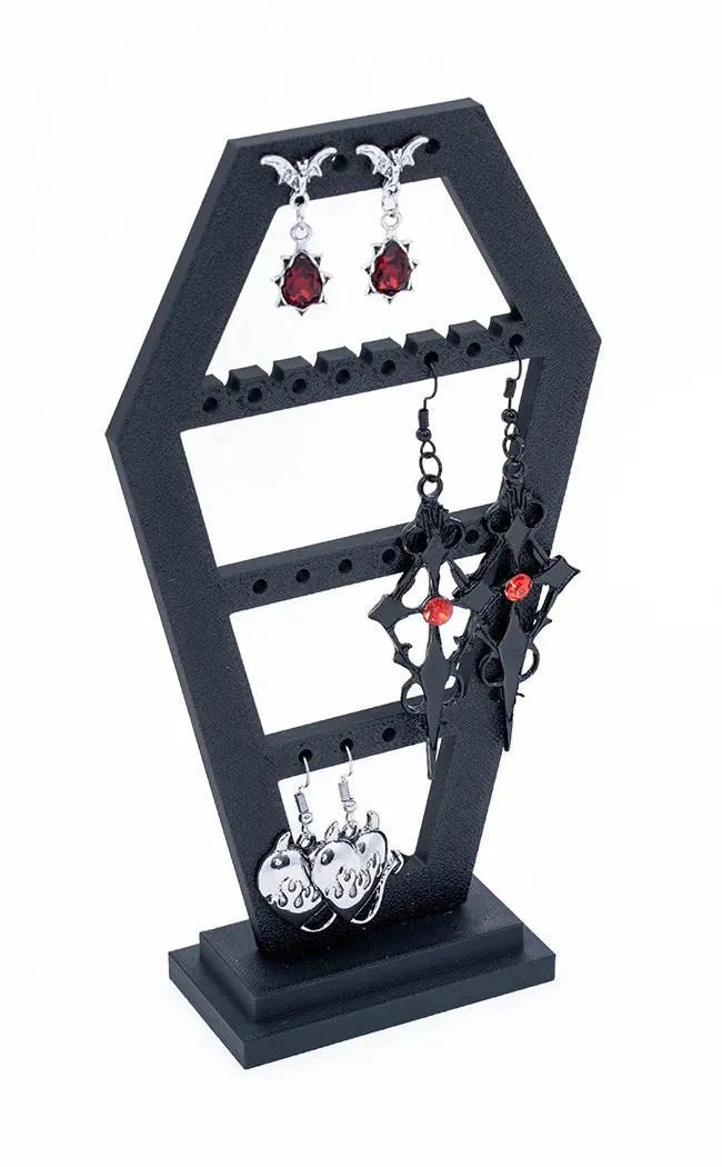 Eternal Rest Coffin Earring Holder
