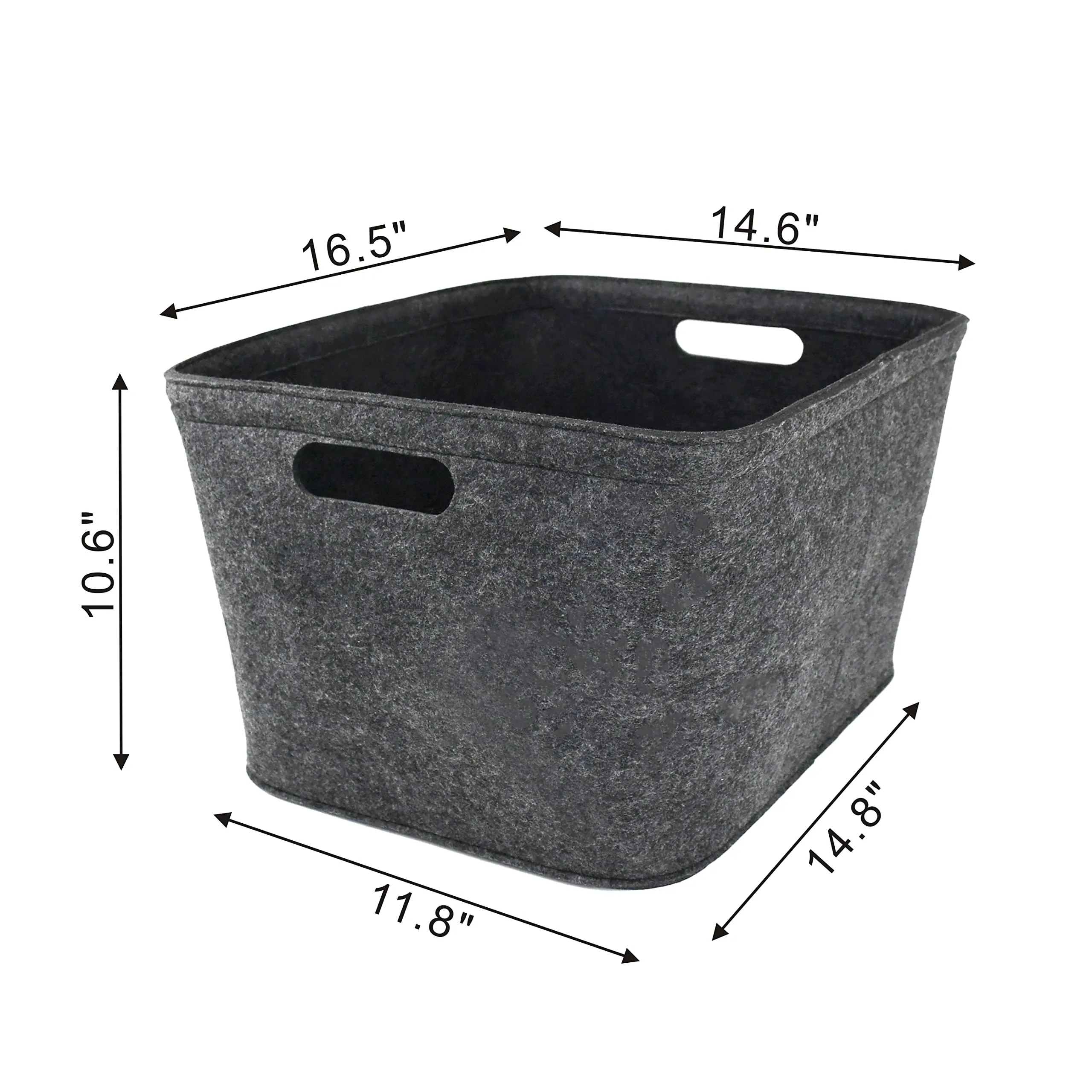 Felt Basket  Storage Bin For Organizing Shelves Linen, Closet