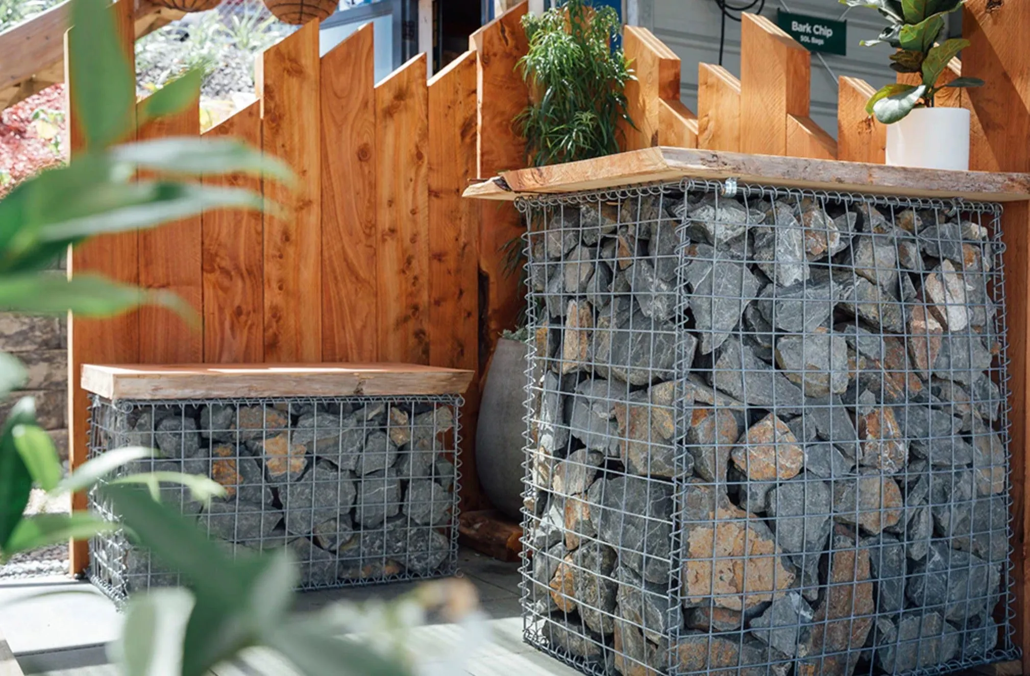 Gabion Baskets Garden Mesh Cages Wire Stone 100X100X100CM