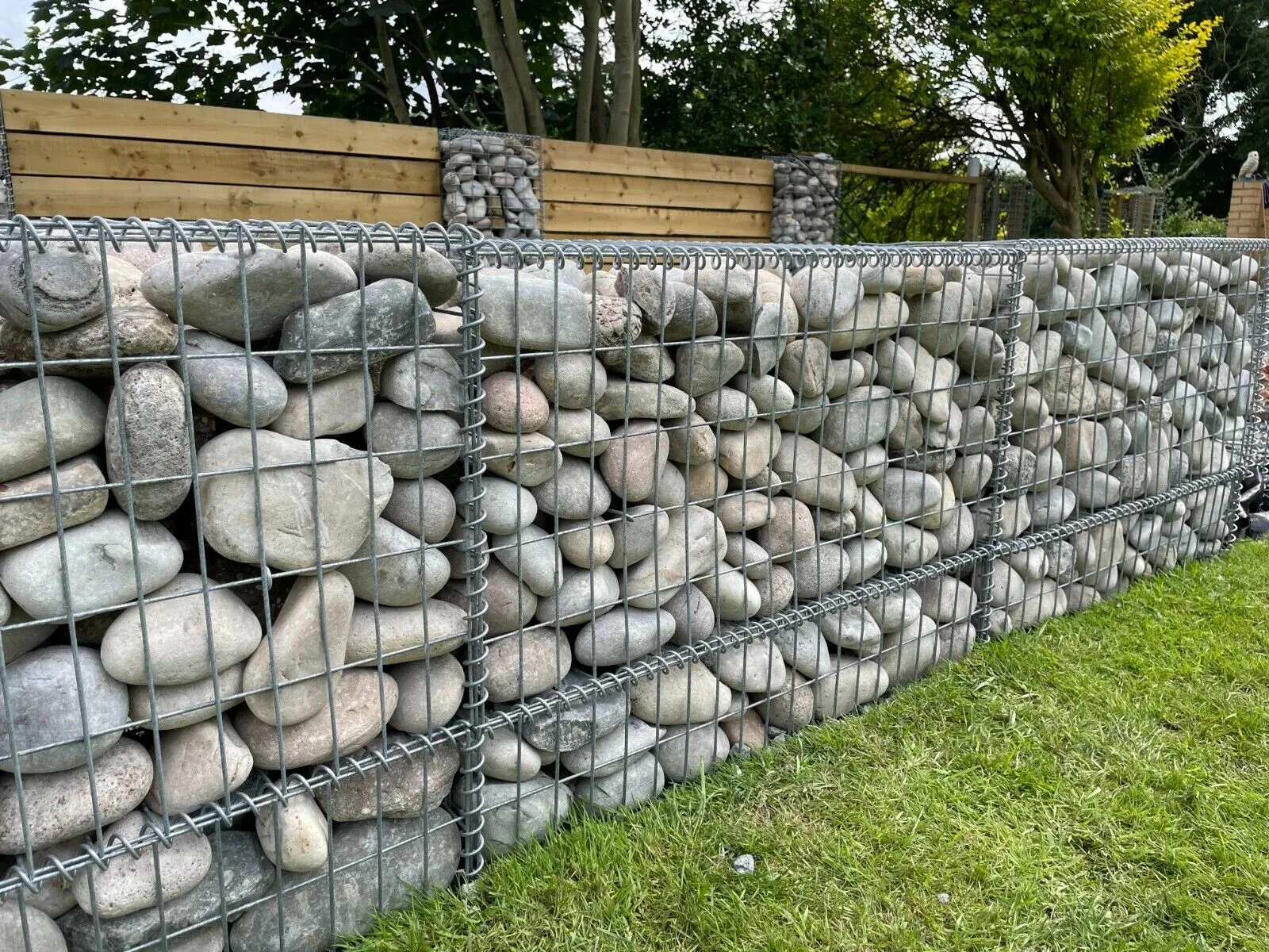 Gabion Baskets Garden Mesh Cages Wire Stone 100X100X100CM