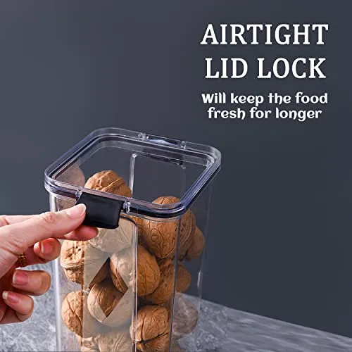 GOLWYN Air Tight Containers For Kitchen Storage Set, Bpa Container For Kitchen Storage Set, Kitchen Organizer And Kitchen Storage (1100 Ml Set Of 8)(Plastic)