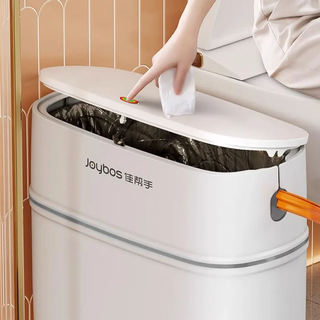 Joybos Easy pack Trash Can With Press Lid 15L Grey