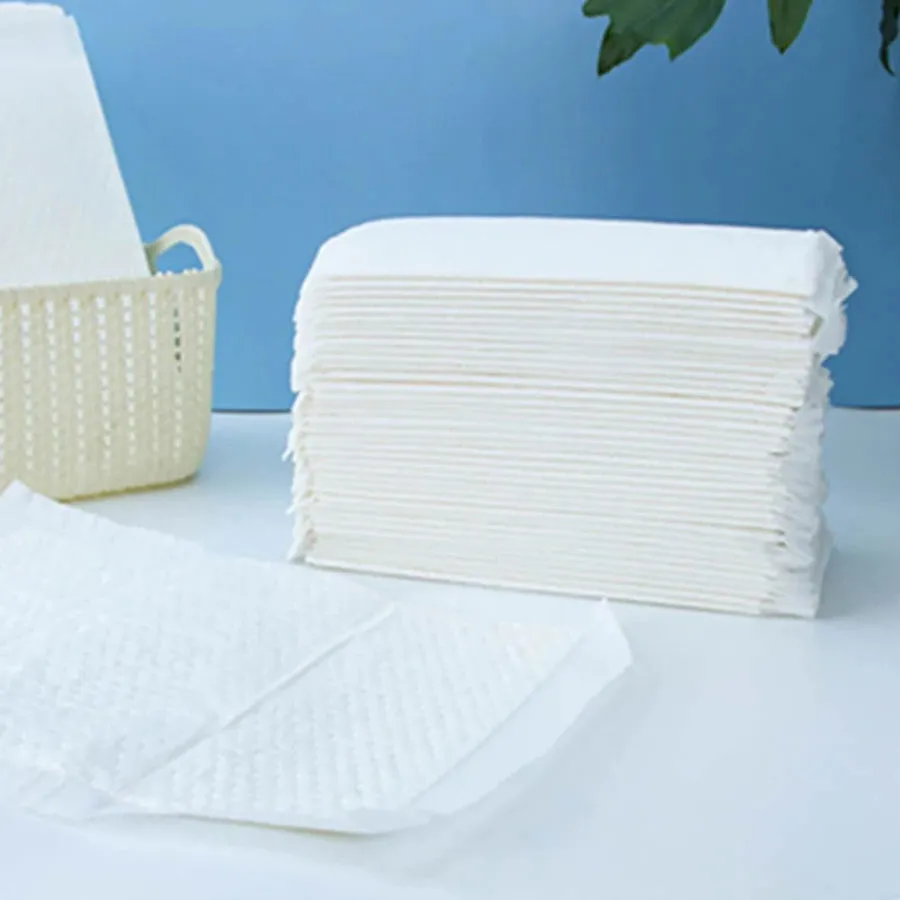 Little Story Disposable Diaper Changing Mats - Pack of 100pcs (White)