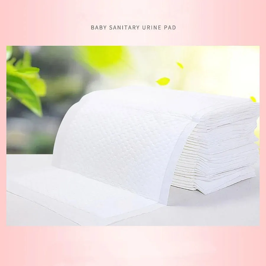 Little Story Disposable Diaper Changing Mats - Pack of 100pcs (White)