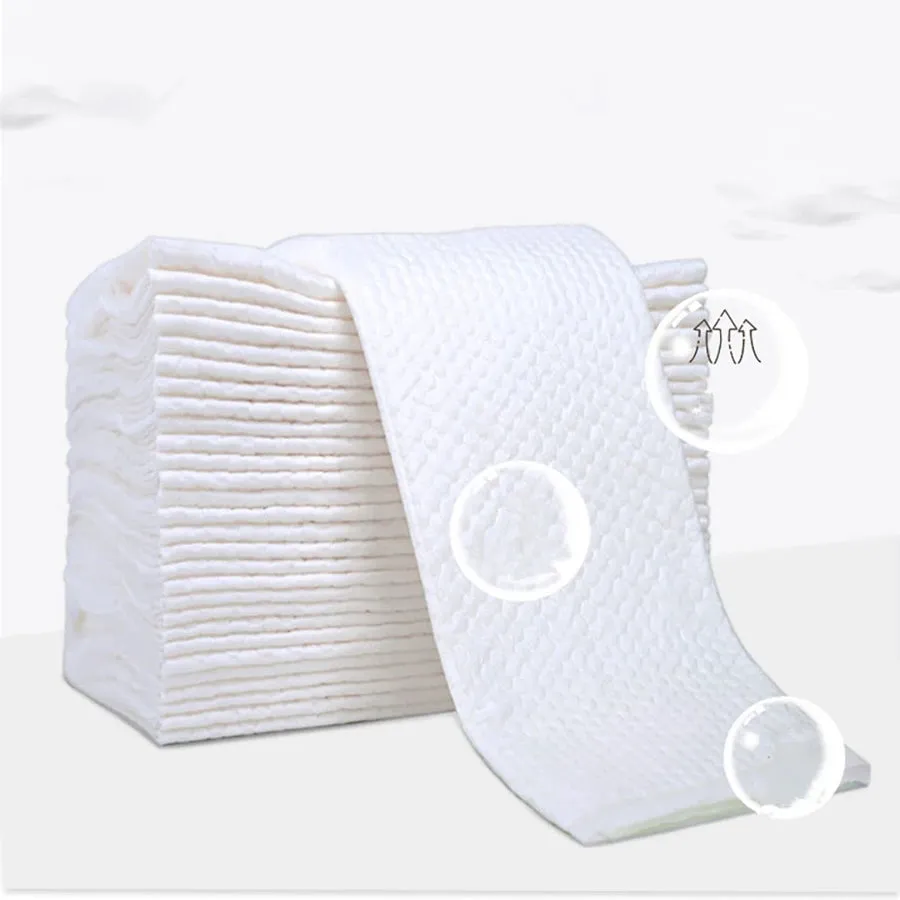Little Story Disposable Diaper Changing Mats - Pack of 100pcs (White)