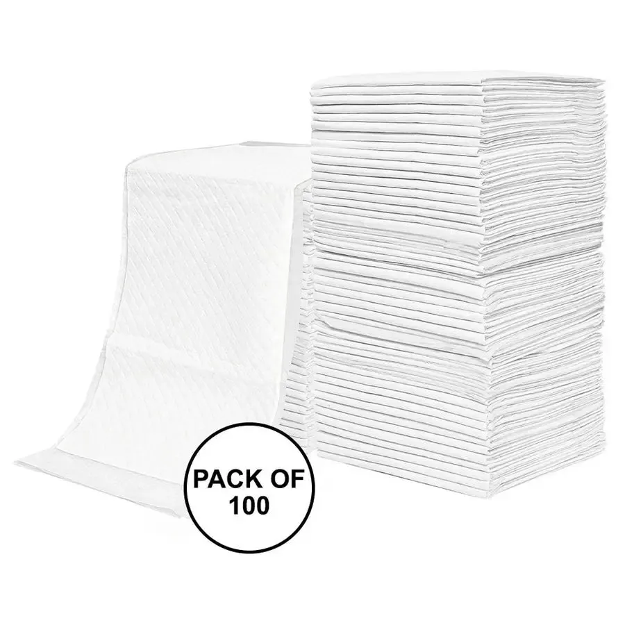 Little Story Disposable Diaper Changing Mats - Pack of 100pcs (White)
