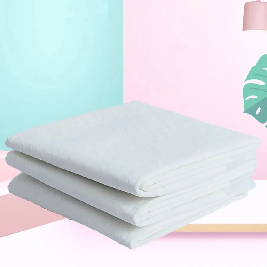 Little Story Disposable Diaper Changing Mats - Pack of 100pcs (White)