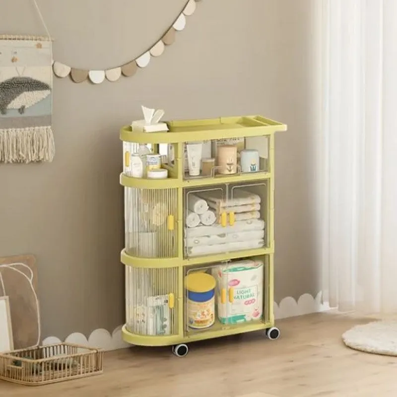 MODERN 3-TIERS FOLDABLE STORAGE CABINET