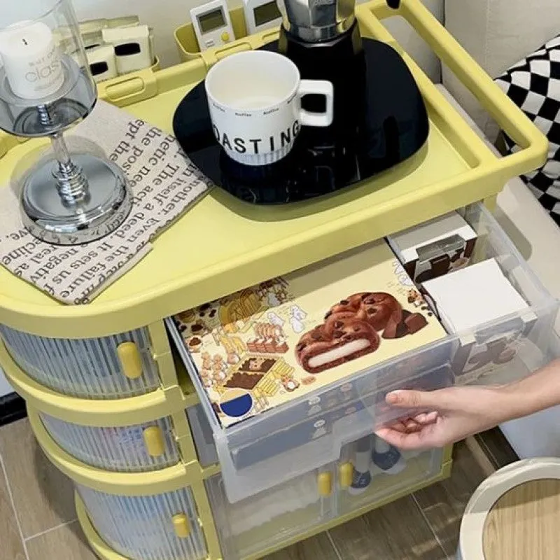 MODERN 3-TIERS FOLDABLE STORAGE CABINET