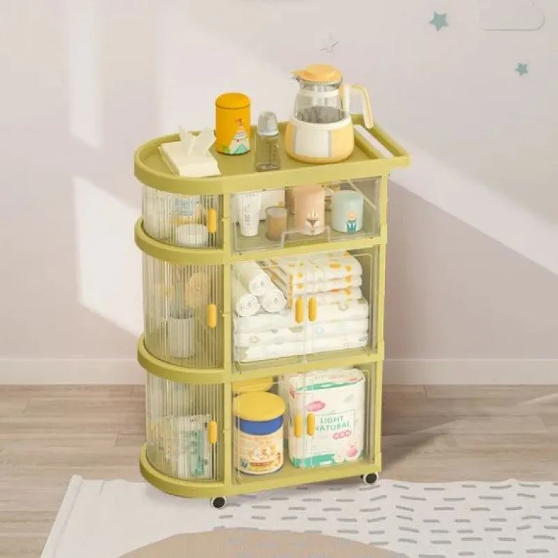 MODERN 3-TIERS FOLDABLE STORAGE CABINET