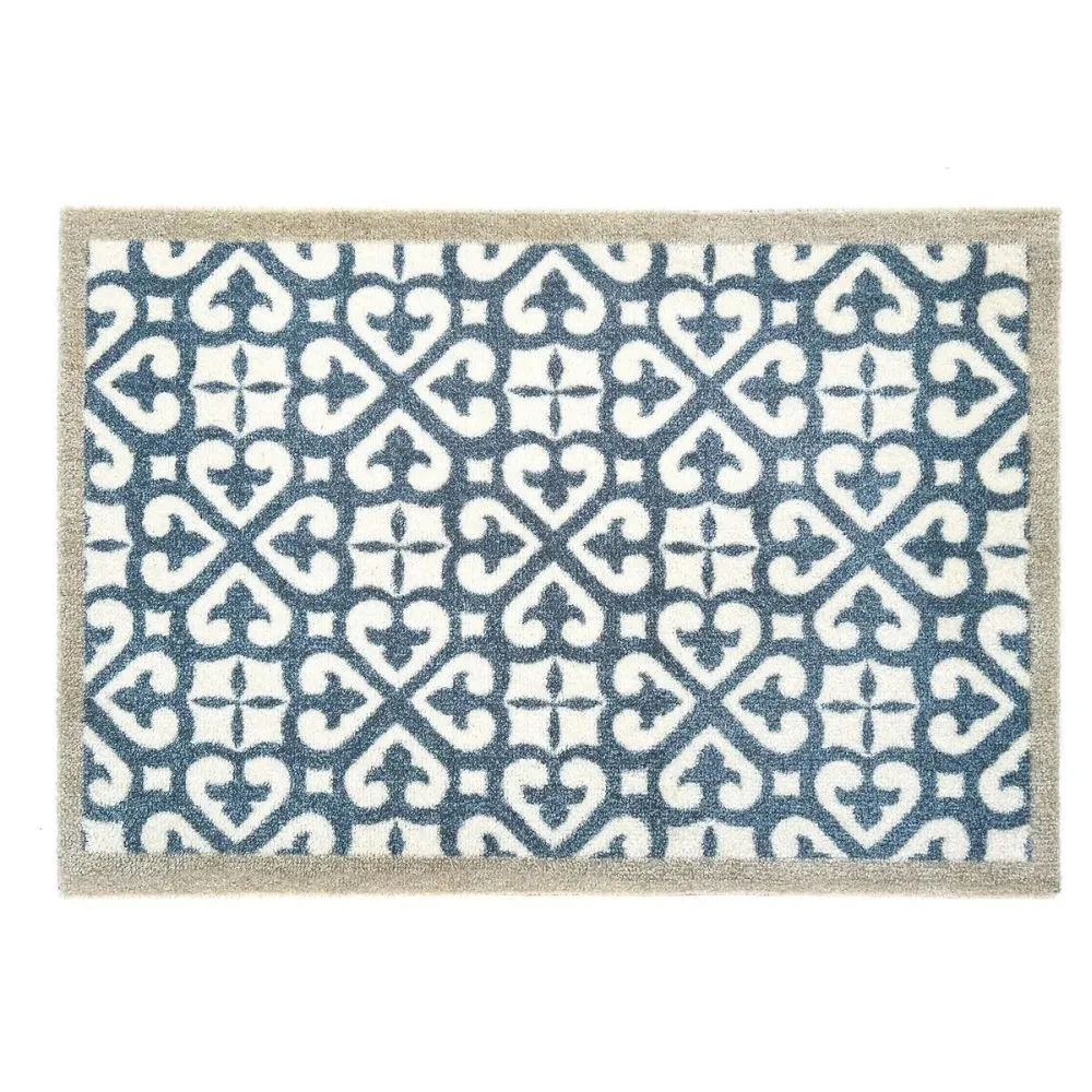 My Mat 75cm Blue Tile Harlequin Door Mat