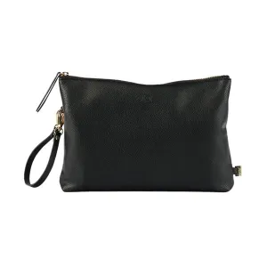 OiOi Nappy Changing Pouch - Black Dimple