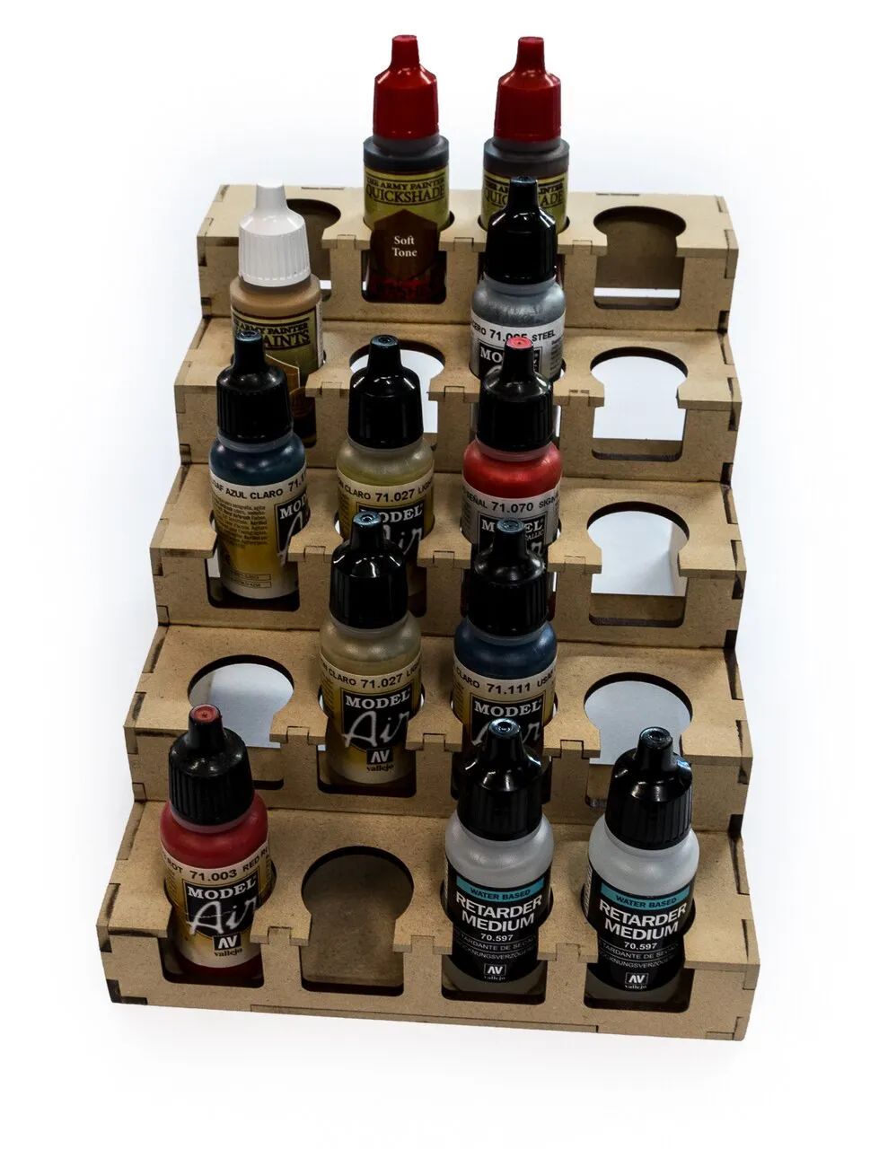 Paint Rack - 26mm "Half" for Vallejo and Army Painter Droppers