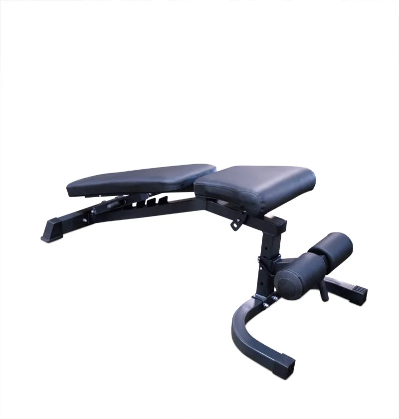 PL7353 Deluxe Squat Rack   45 LB Bar   FID Bench PACKAGE DEAL