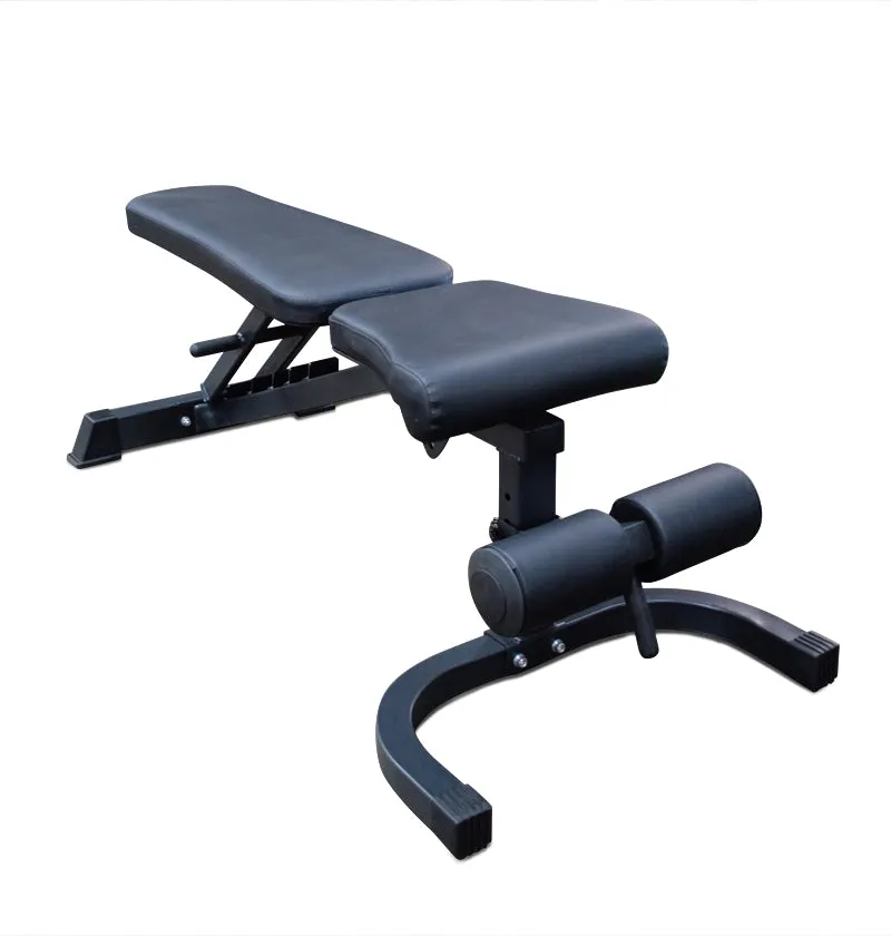 PL7353 Deluxe Squat Rack   45 LB Bar   FID Bench PACKAGE DEAL