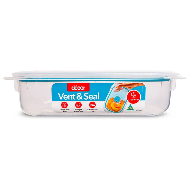 Plastic Container, Oblong 650ml
