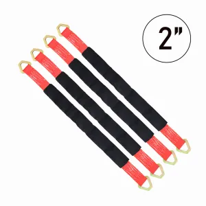 ProAxle Straps Set of 4: Precision-Length Axle Straps in Vibrant Colors (24" and 36")