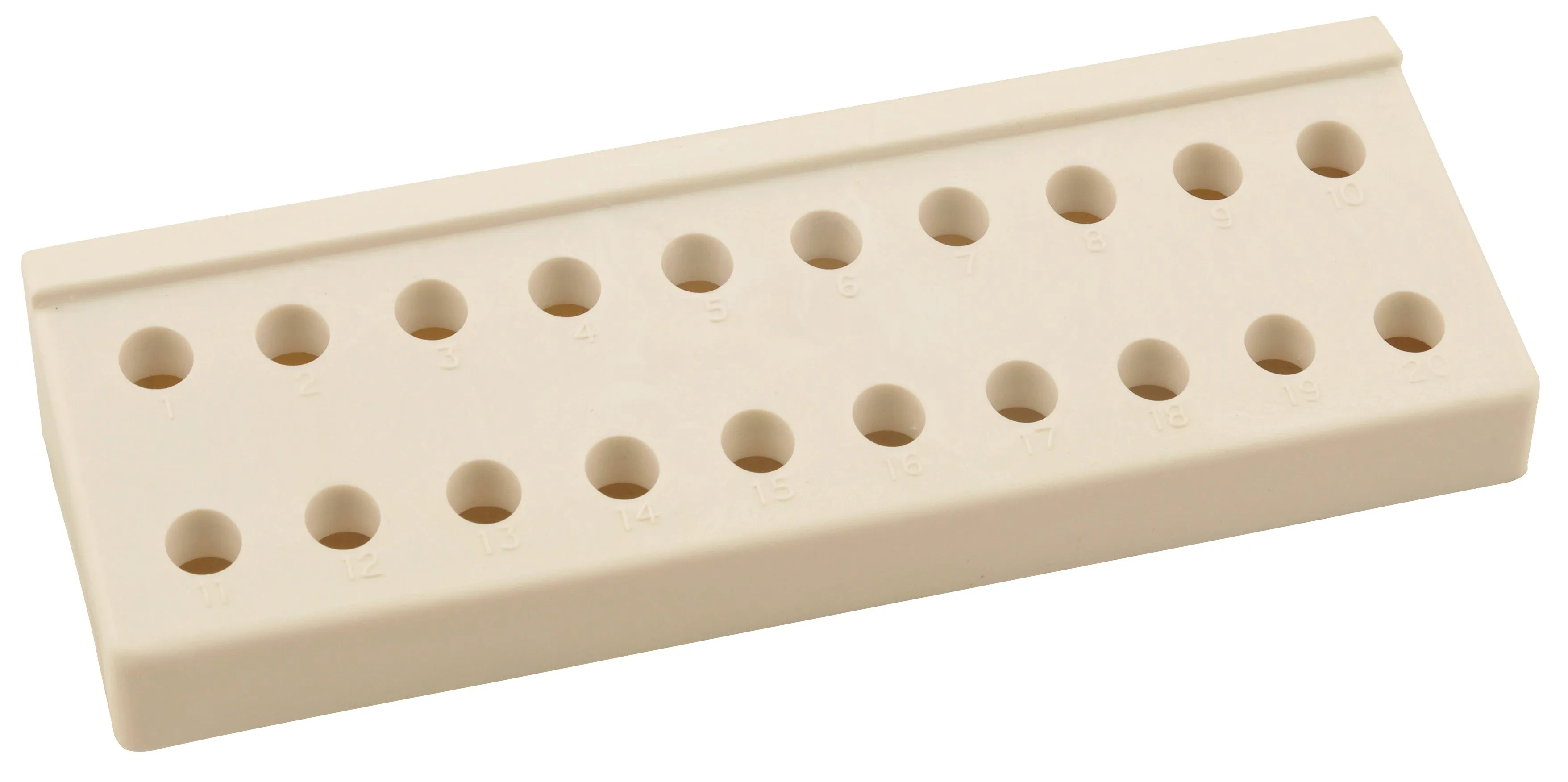 Rack for Micro Centrifuge Tubes, Autoclavable, Holds 20 Tubes of 1.5ml Capacity - Eisco Labs
