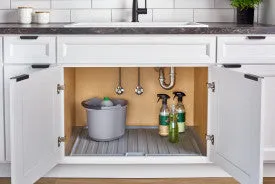 Rev-A-Shelf Grey Flexible Drip Tray 27"-30" Sink Base SBDTF-2730-14-1
