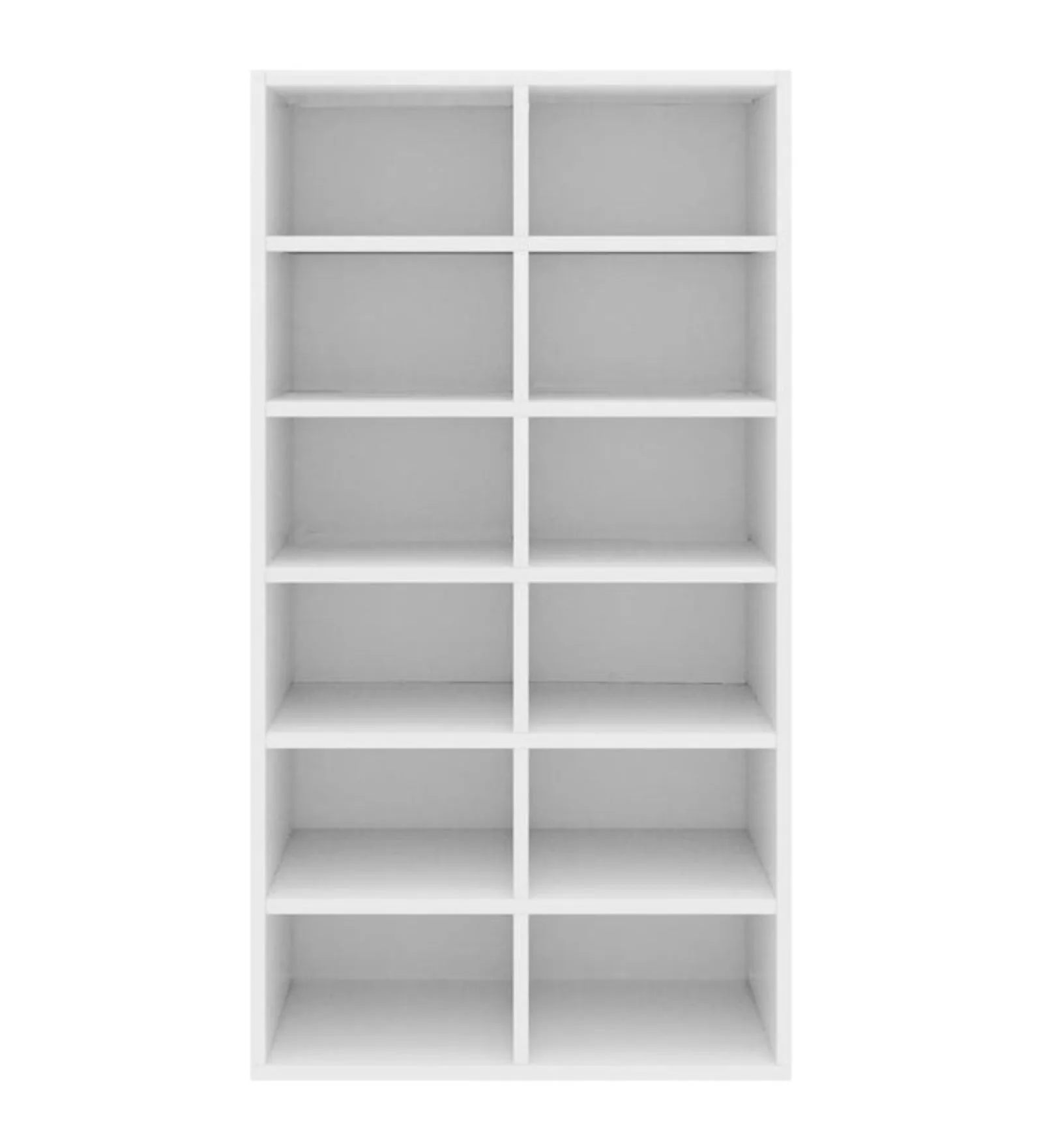 Riley Shoe Rack in Frosty White Finish