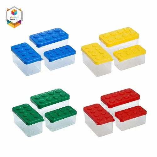 Shimoyama Lego Box Set of 3 - Red