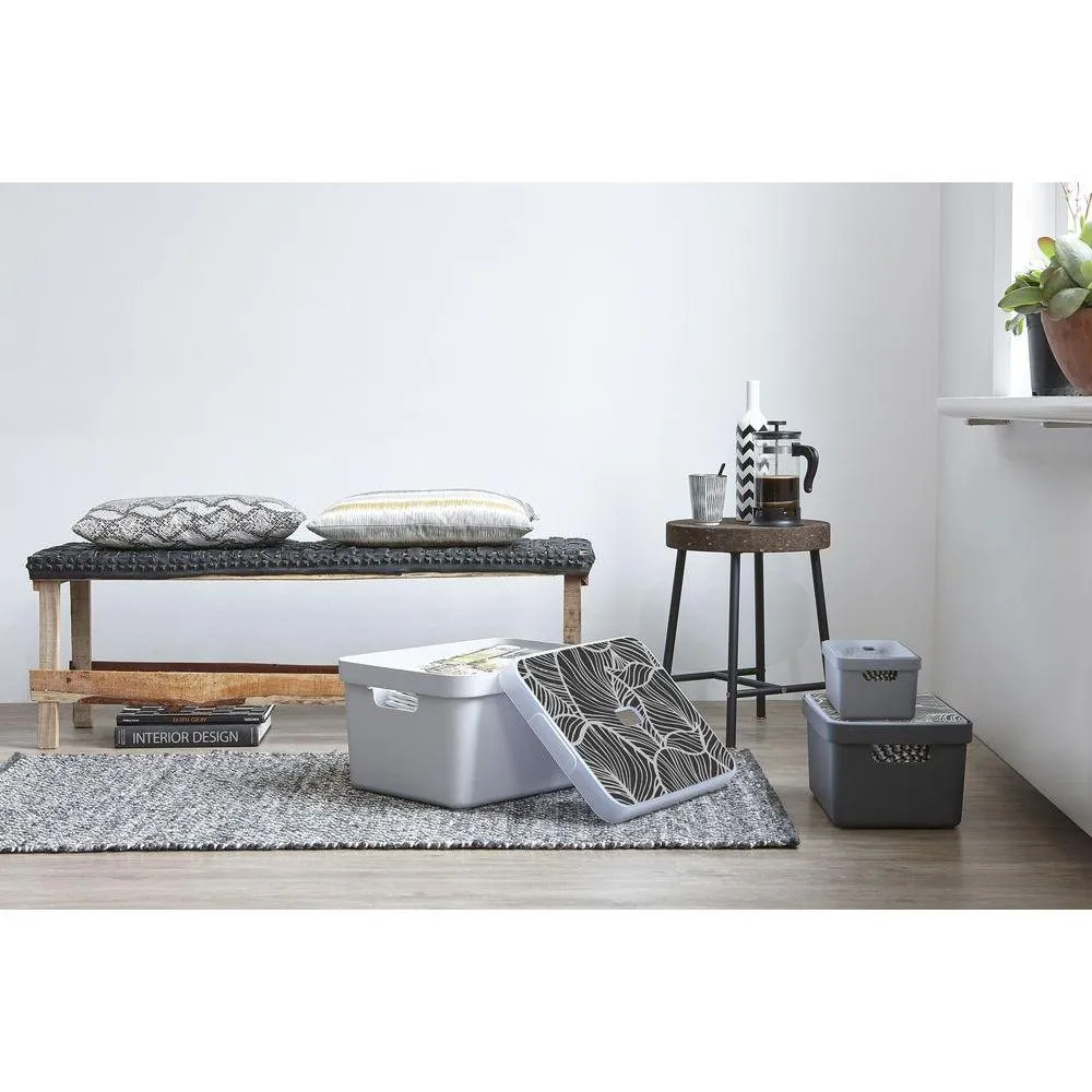 Sigma Home 13L & 25L Lid Black Leaf