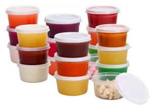 Small Food Storage Containers - 20 Pcs  Plastic Food Containers With Lids  Deli