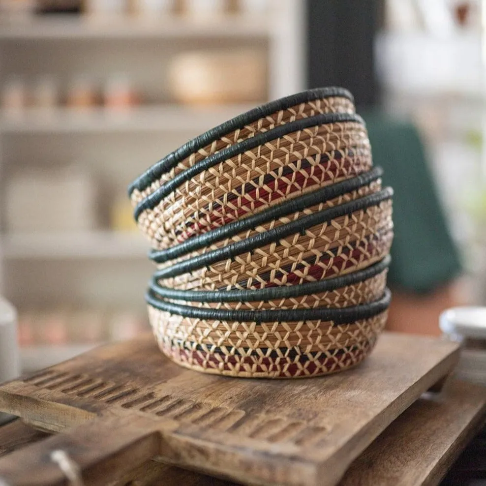 Small Pinwheel Handmade Basket