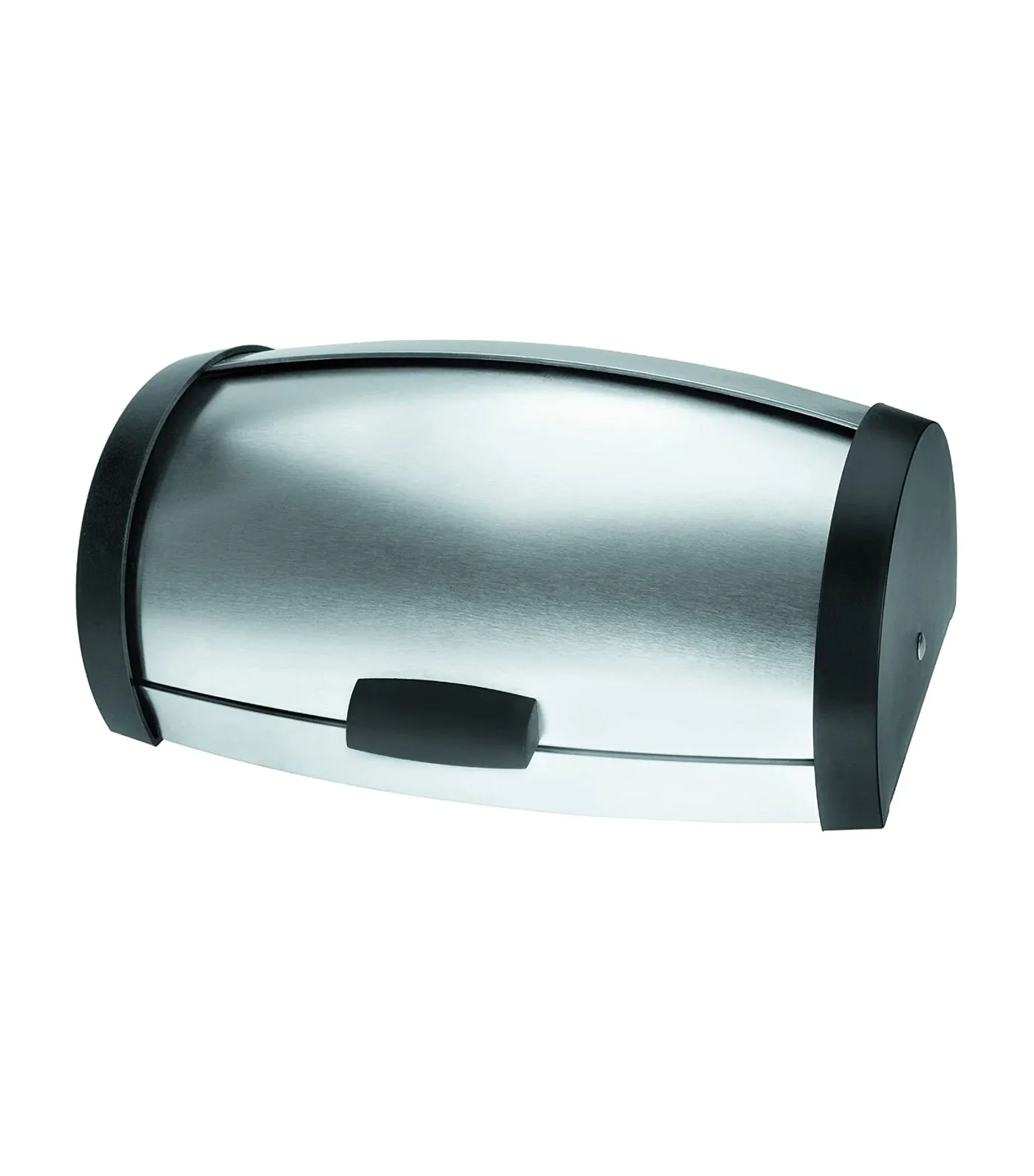 Stainless Steel Bread Bin - Foldable Lid